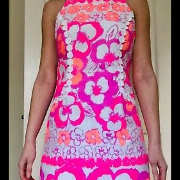 Lilly Pulitzer Dresses & Skirts - LILY PULITZER pansy shift dress in pink floral